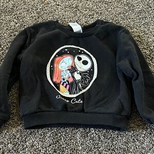 Disney Black Nightmare Before Christmas Jack & Sally Sweatshirt